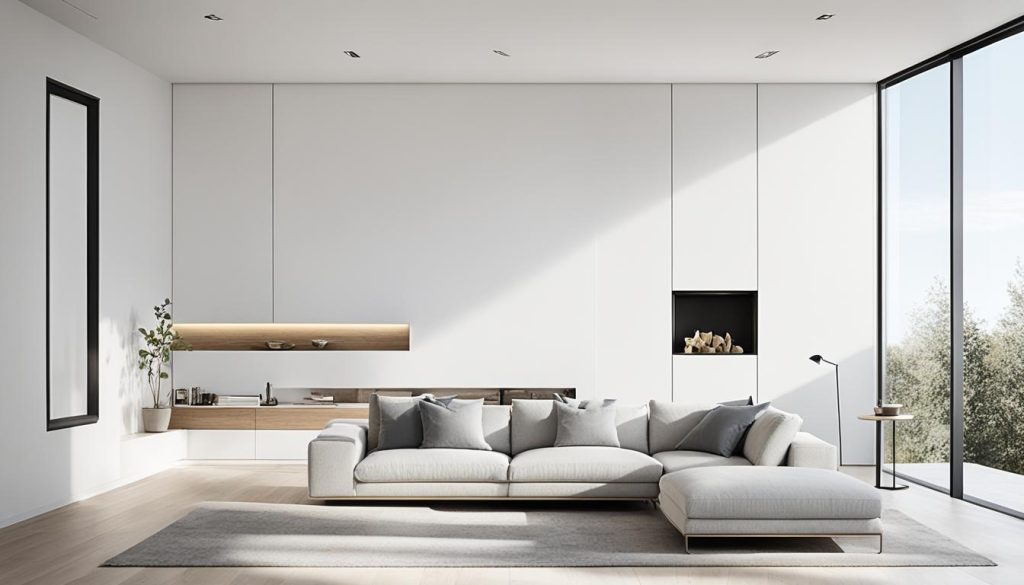 Belysning i minimalistisk indretning